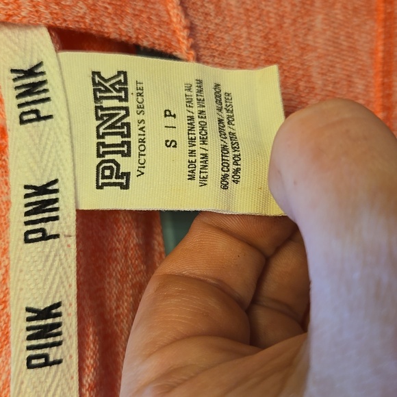 VICTORIA'S SECRET PINK Lightweight Bling Hoodie Peekaboo Open Back Women's S - Picture 8 of 8